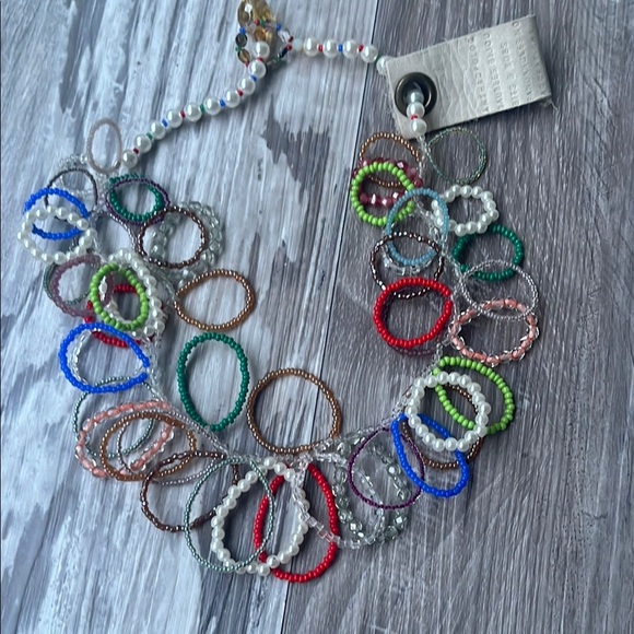Anthropologie Colorful Beaded Necklace - Picture 1 of 4